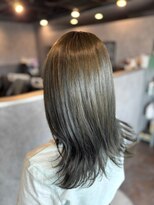 インク(ink)&nbsp;ブリーチなしダブルカラー/カーキアッシュ