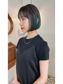 ウィットサークル(wit circle) ボブ ハイライト ブリーチ ダブルカラー