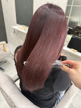 ロエン 西岡崎店(ROEN) ピンクブラウン/ピンクカラー/ブリーチオンカラー/ダブルカラー