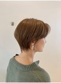 手櫛で決まるハンサムショート