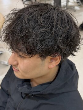 ニコ トウキョウ ヨコハマ(nico) シャドウパーマメンズメッシュメンズパーマ波巻きパーマ韓国ヘア