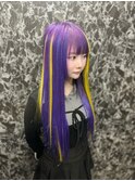 エクステが得意な美容師が作るカラー＋エクステ/前髪エクステ