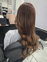 グランディールヘアデザイン(grandir hairdesign)&nbsp;プルエクステ/ベージュブラウン/ロングヘア/千葉