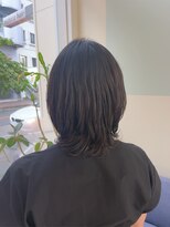 マテカ ヘアー(mateca hair) ミディアムウルフ×ワンカールパーマ