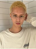 おしゃれボウズ/抜きっぱなしブリーチ/ブロンド