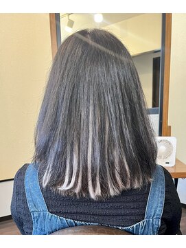 リピュア(Re:PURe) **インナーカラー風シルバーグレーチップエクステ**