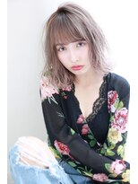 ダブルカラー☆グレージュ抜け感ワンカールボブ♪ Mariabyafloat