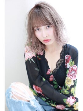 マリアバイアフロート(Maria by AFLOAT) ダブルカラー☆グレージュ抜け感ワンカールボブ♪ Mariabyafloat