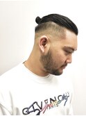 七三オールバックツイストパーマコンマヘアかき上げヘアテクノｒ
