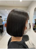 髪質改善/切りっぱなしボブ/美髪/30代40代/［人形町］