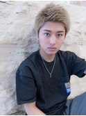 20代メンズ/波巻き/刈り上げ/束感ショート/ハイライト