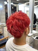 キャラ シャローネ 池袋(Chara Chalone)&nbsp;メンズカラー/レッド/ツーブロック/ショート【池袋/本松】