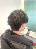 馴染む波巻きスパイラルパーマ