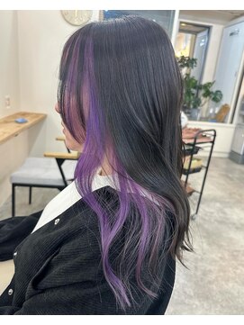 ロア 四条河原町店(LoRE) インナー/イヤリングカラー/ラベンダー/ブリーチ/20代/30代