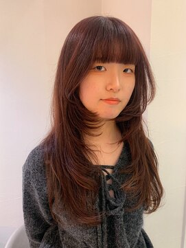 ロンドエニカ 大宮(Lond enika) 切りっぱなしボブエアリーロングピンクブラウン美髪のススメ