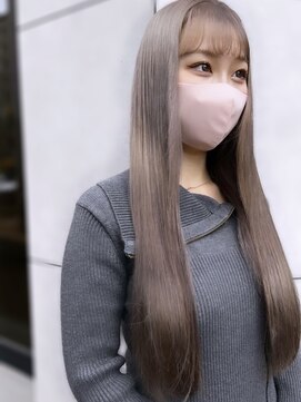 リノショアーズ 元町店(RINOSHORES) 透明感カラー★20代30代ダブルカラーブリーチグレージュアッシュ
