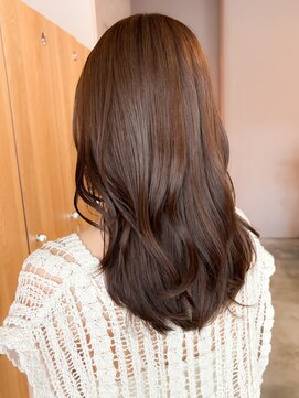 ガーデンヨコハマエスト(GARDEN YOKOHAMA est) 前髪 こなれミディ イメチェン ブラウン レイヤー 艶カラー