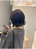 髪質改善＊アンブレラカラー＊ネイビーブルー＊美髪