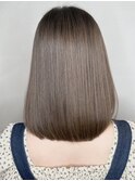 赤みなしブラウン/髪質改善/酸性ストレート/縮毛矯正/白髪ぼかし