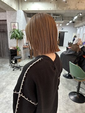 シールドヘアー 沖縄 新都心(C'LD Hair) ヘイリーボブ/切りっぱなしボブ/ストレートボブ/ぱつっとボブ