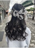 ハーフアップ