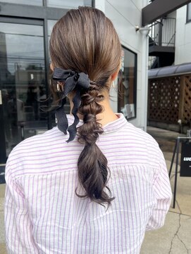 ラックセカンドスペース(LUCK 2nd SPACE) 【お呼ばれアレンジ】タイトポニーテール　畑瀬彩華