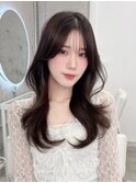 上品可愛い◇韓国くびれヘアショコラグレージュ