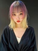フェイスフレーミングミニウルフショートウルフ天使の羽バング