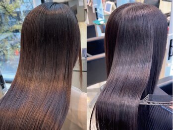 タヤ フォレオ博多店(TAYA)の写真/髪質改善でお悩み解決！酸性ストレートで朝のセットが断然楽♪前髪や顔周りなどの部分施術もご相談ください