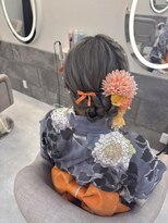 ヘア サロン クラン 東心斎橋店(hair salon clan)&nbsp;サイドシニヨン