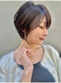 ショート/レイヤーカット/ダークブラウン