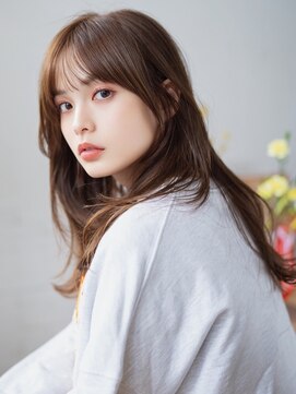 うるツヤ透明感ブラウン×レイヤーロング