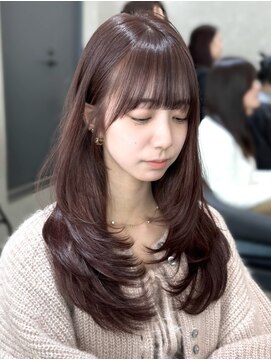 ロイ(Roi) ◎レイヤーカット　ピンクブラウン　ココア