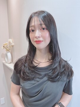 ユウォン 四日市(YUWON) レイヤーカット×グレージュカラー