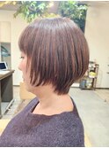 骨格補正ショートボブ