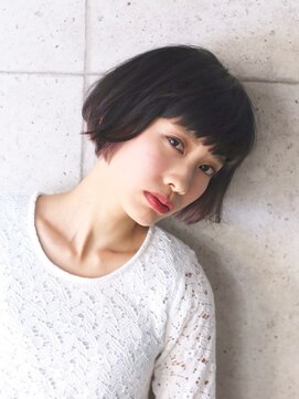 ラティ(Ratie) 遊びニュアンスのグラデーションボブ２/ダークアッシュ