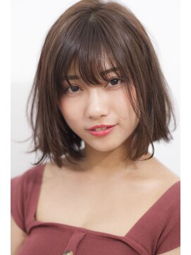 マリアバイアフロート(Maria by AFLOAT) 【添田】小顔に似合わせカット切りっぱなしボブグレージュ