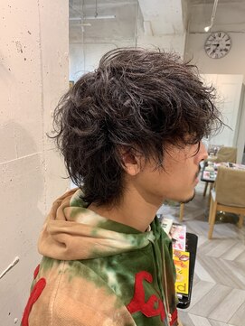 エル(EL by green) 【MITSU】セミドライウルフ×スパイラルパーマ