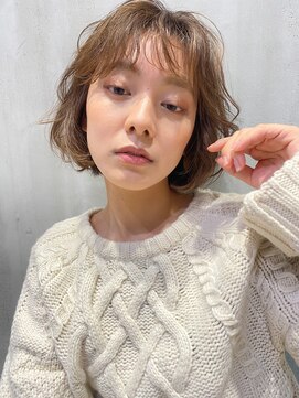 ハウス(HAUS.) ニュアンスボブパーマ×エアリーミディ