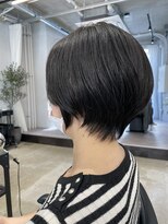 ピボット 北千住(PIVOT) 大人可愛い20代30代40代黒髪前下がりショートボブ丸みショート