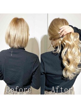 ARビューティー ギンザ(AR Beauty Ginza) プラチナブロンド#シールエクステ#ホワイトグレージュ#美髪#銀座