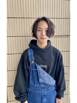 髪物語 メンズミディアムスパイラルパーマ