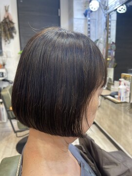 オリーブ(Olive) 50代60代の結べるミニボブ　ナチュラルヘナ100%