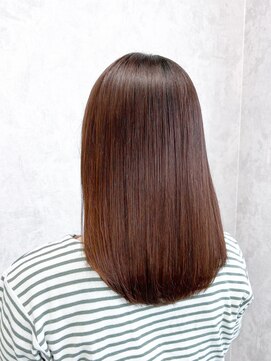 デミヘアー(Demi hair) ショコラブラウン×ストレート