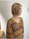 ミルクティーベージュダブルカラーインナーカラーケアブリーチ