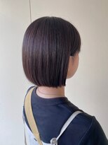 カシェ リタ ヘアー(CACHE'&RITA HAIR)&nbsp;顔まわりカット◯ボブ◯切りっぱなし◯ツヤ感◯ブラウン