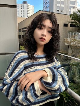 フィーリーカラー 大阪梅田店(feery color) ベージュインナーカラーショートボブレイヤーミディアム前髪