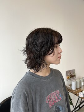 プラスヘアー(plus HAIR) 【廣瀬】ボブウルフパーマ