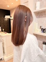 キャアリー(Caary)&nbsp;福山人気Caary 春カラーピンクブラウン艶髪透明感内巻きロング