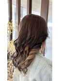 ベージュ系インナーカラー